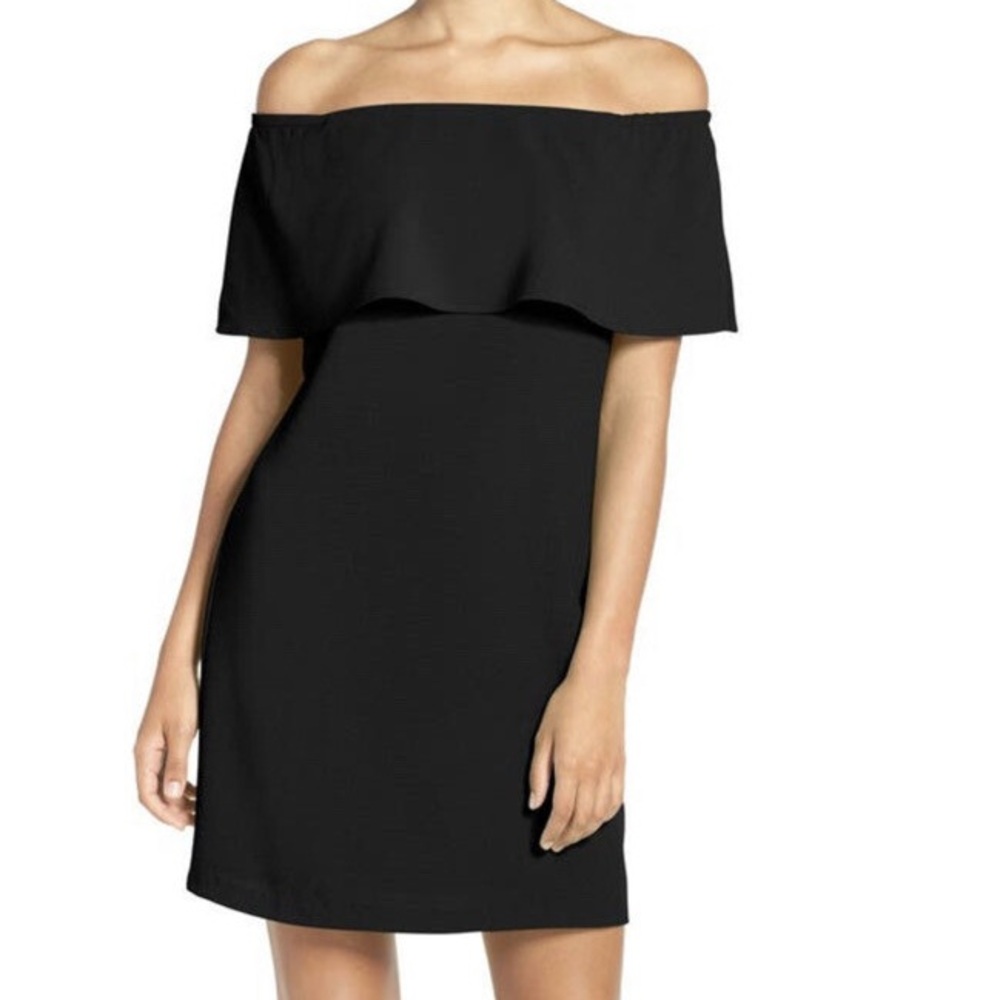 NWT Charles Henry black off the shoulder dress
